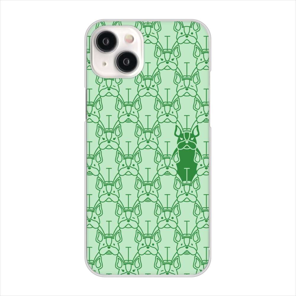 iPhone15 Plus 高画質仕上げ 背面印刷 ハードケースパターンアニマル