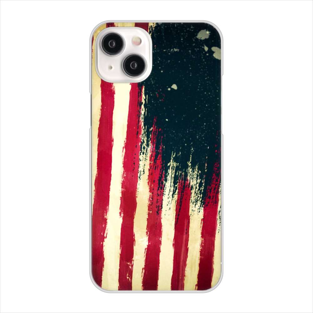 iPhone15 Plus 高画質仕上げ 背面印刷 ハードケース 【MI805 ヴィンテージアメリカ】