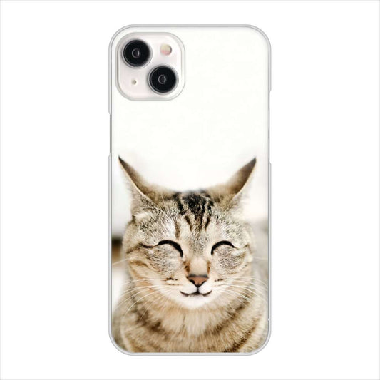 iPhone15 Plus 高画質仕上げ 背面印刷 ハードケース 【VA801 笑福ねこ】
