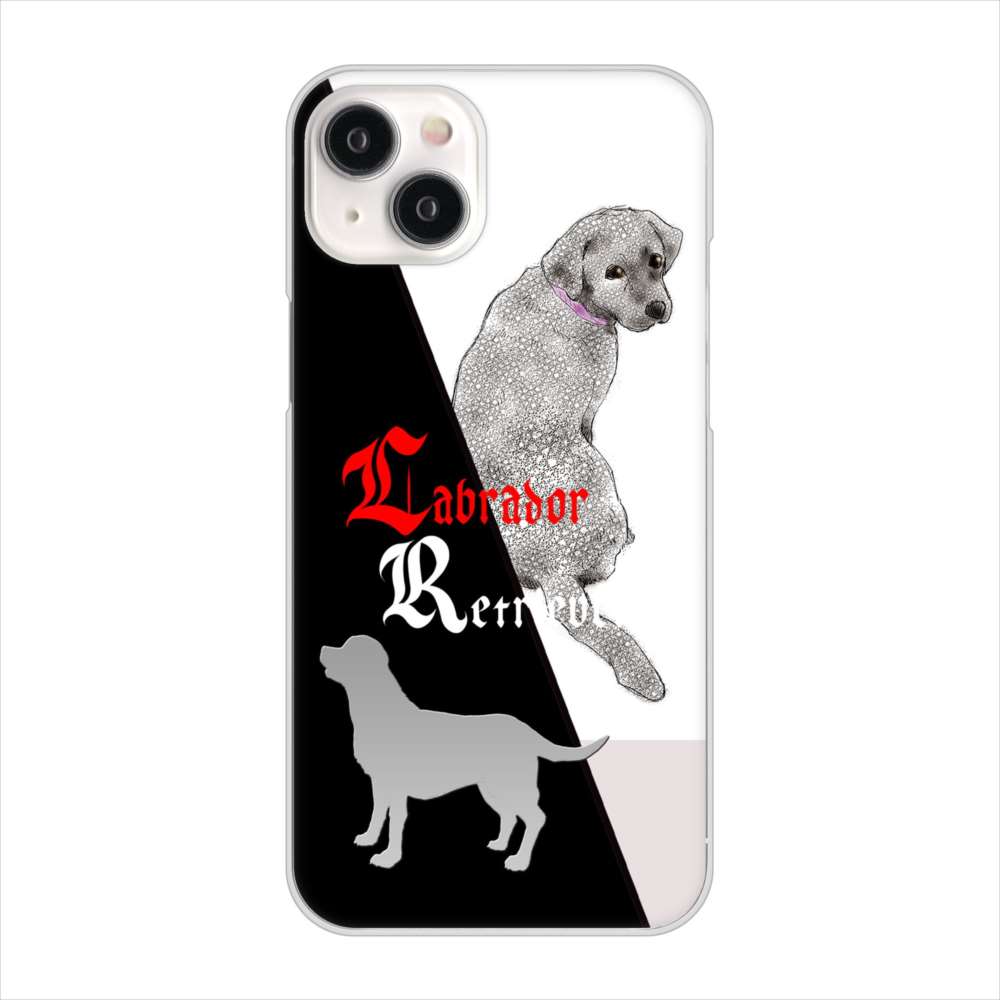 iPhone15 Plus 高画質仕上げ 背面印刷 ハードケースラブラドールレトリバー