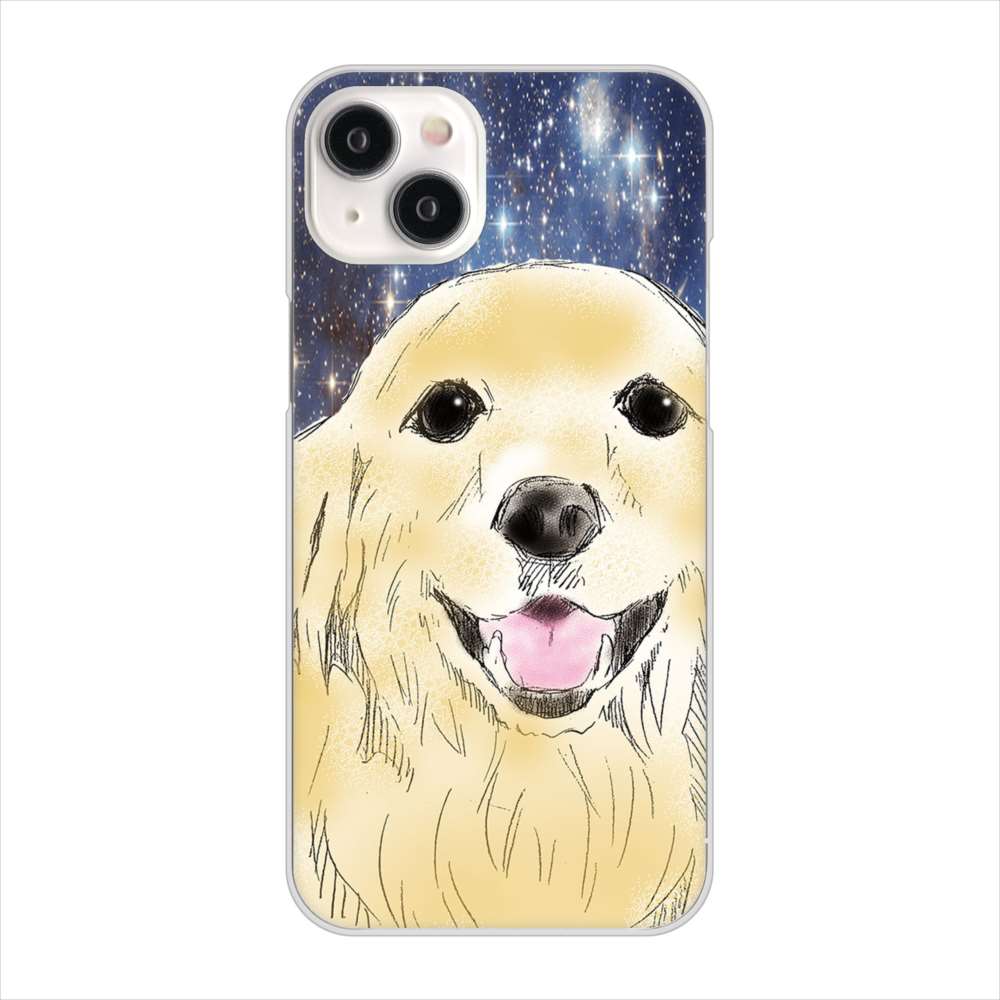 iPhone15 Plus 高画質仕上げ 背面印刷 ハードケースゴールデンレトリバー