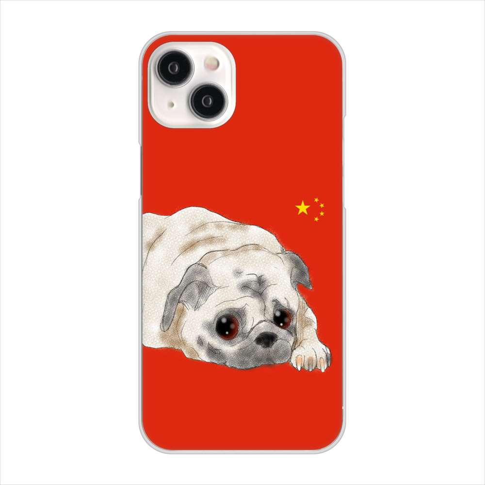 iPhone15 Plus 高画質仕上げ 背面印刷 ハードケースパグ