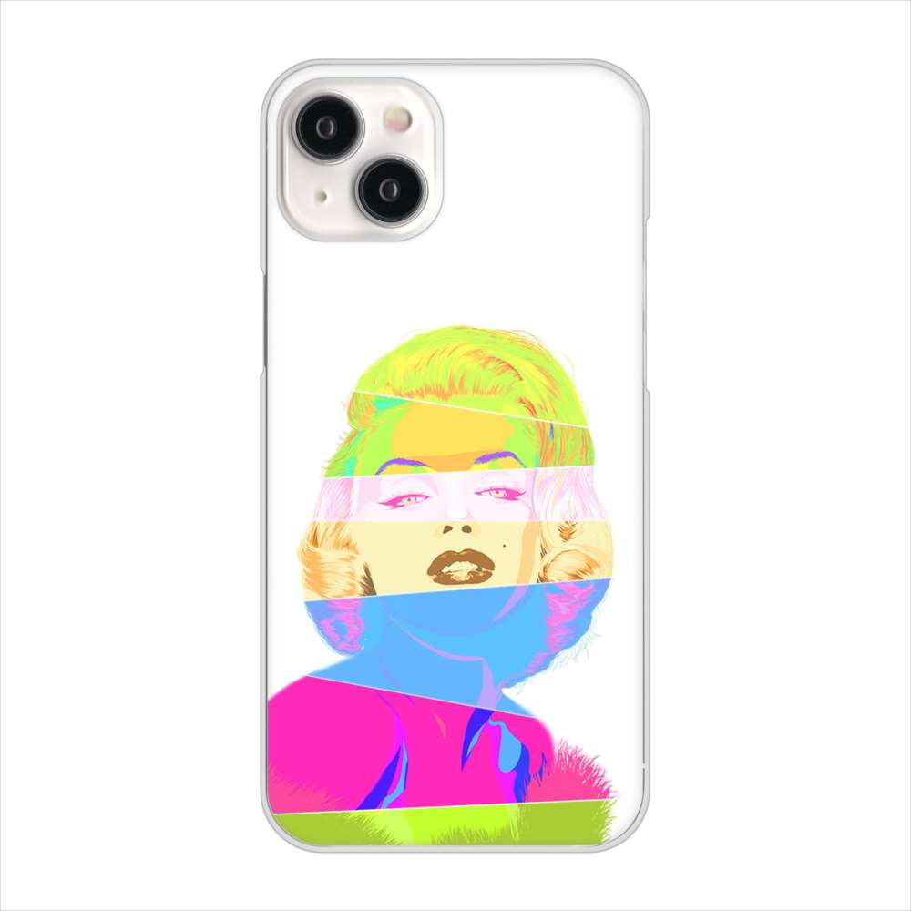 iPhone15 Plus 高画質仕上げ 背面印刷 ハードケースマリリンモンローデザイン
