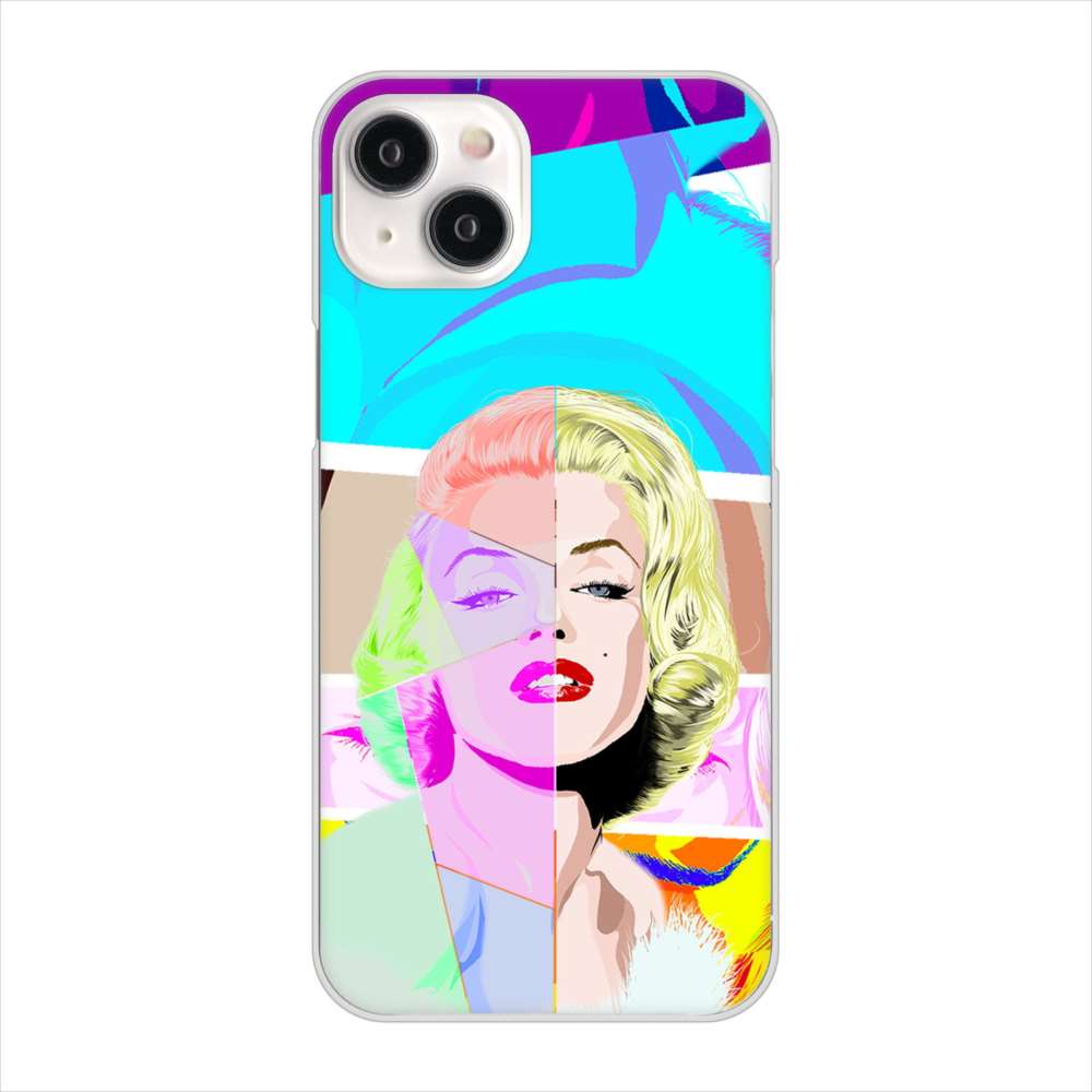 iPhone15 Plus 高画質仕上げ 背面印刷 ハードケースマリリンモンローデザイン
