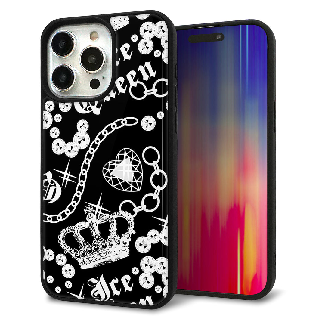 iPhone15 Pro Max 強化ガラス&TPUスマホケース ガラプリ【187 ゴージャス クラウン】