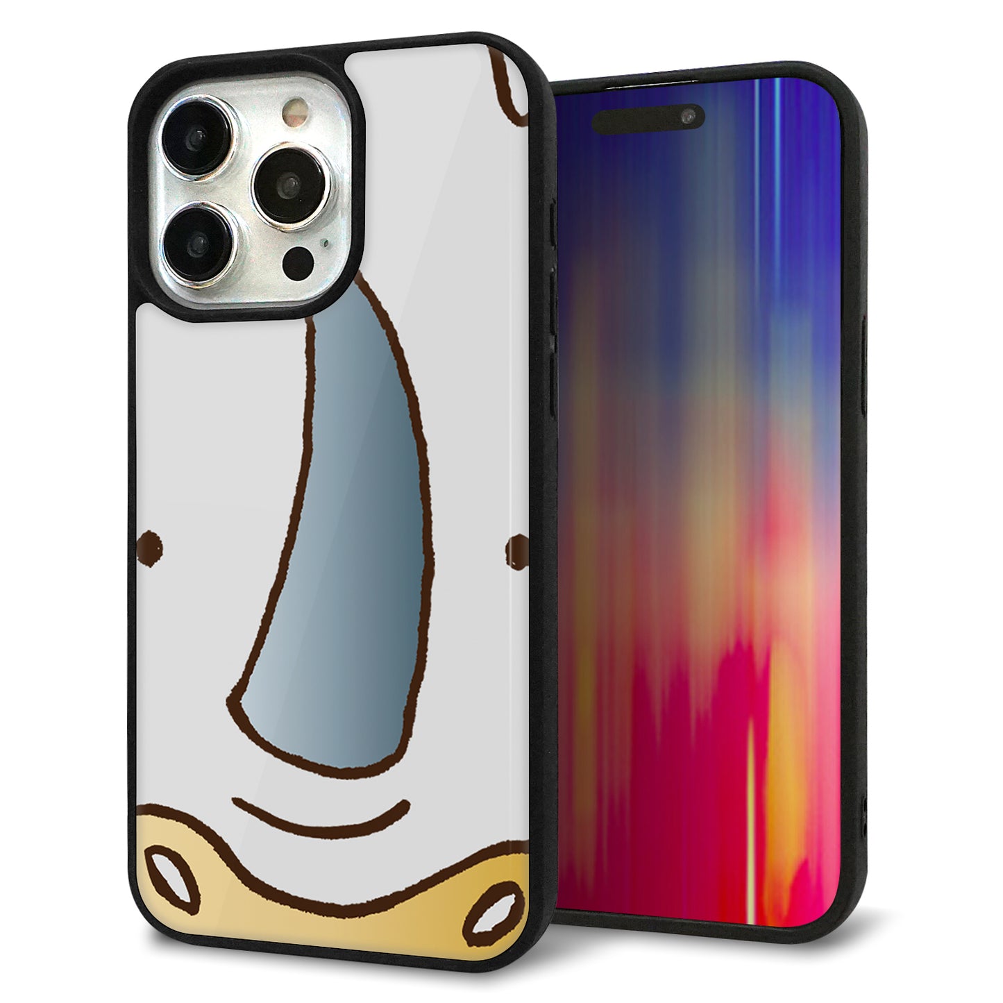 iPhone15 Pro Max 強化ガラス&TPUスマホケース ガラプリ【350 さい】