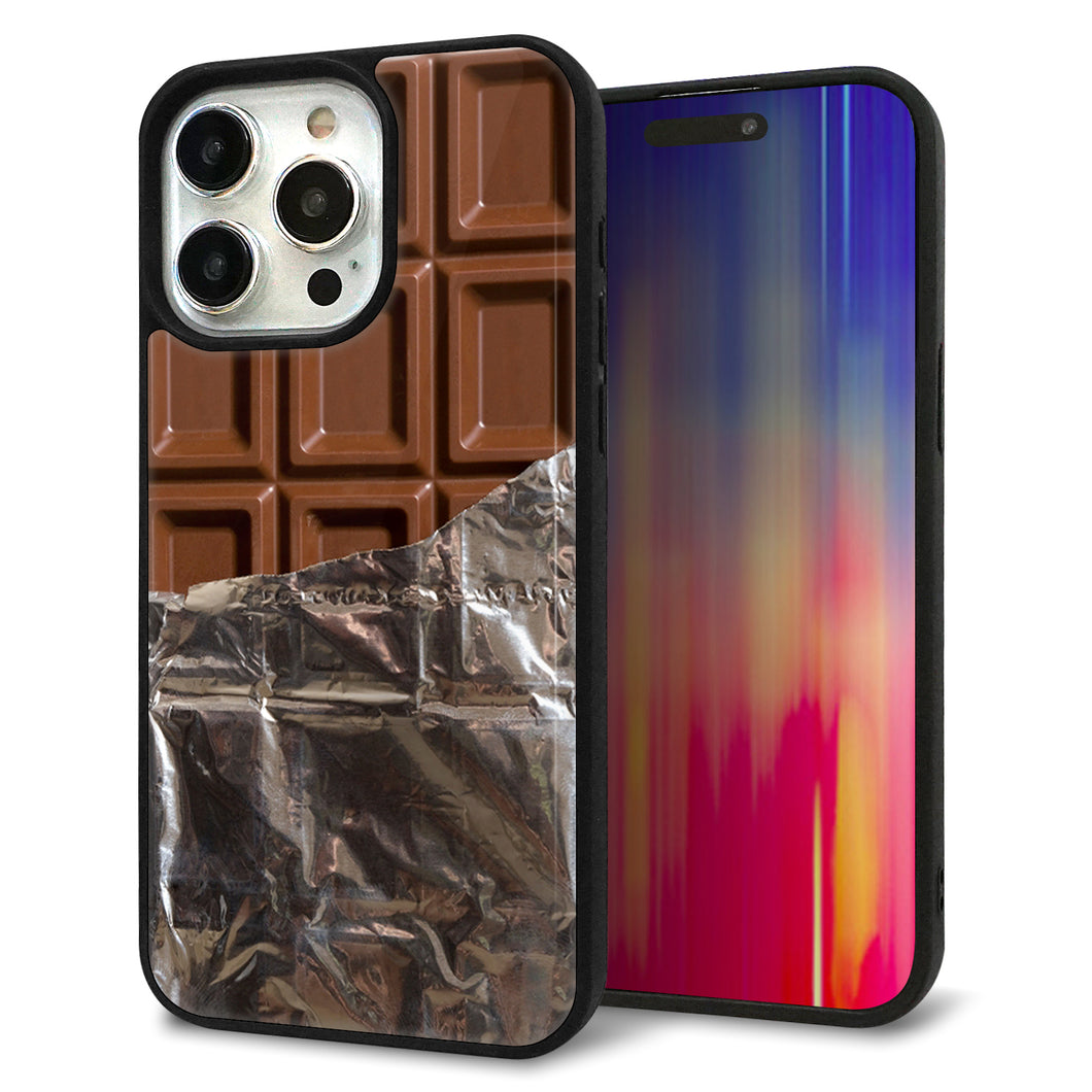 iPhone15 Pro Max 強化ガラス&TPUスマホケース ガラプリ【451 板チョコ】