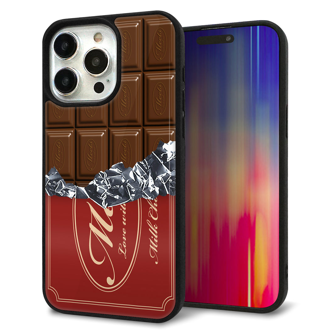 iPhone15 Pro Max 強化ガラス&TPUスマホケース ガラプリ【535 板チョコ-エンジ包装】