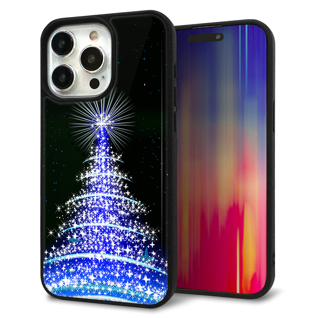 iPhone15 Pro Max 強化ガラス&TPUスマホケース ガラプリ【589 ブルーライトツリー】