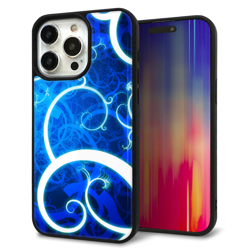 iPhone15 Pro Max 強化ガラス&TPUスマホケース ガラプリ【EK850 神秘の草】