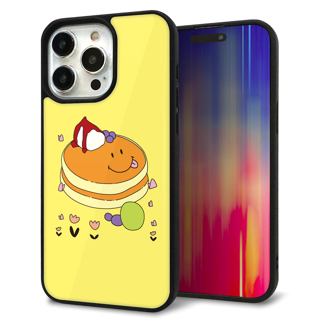 iPhone15 Pro Max 強化ガラス&TPUスマホケース ガラプリ【MA901 パンケーキ】