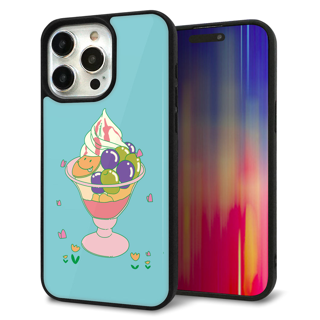 iPhone15 Pro Max 強化ガラス&TPUスマホケース ガラプリ【MA905 マスカットパフェ】