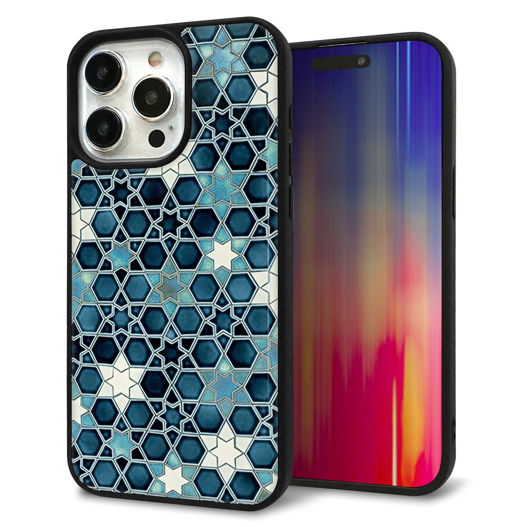 iPhone15 Pro Max 強化ガラス&TPUスマホケース ガラプリ【MA955 パターン柄 C】