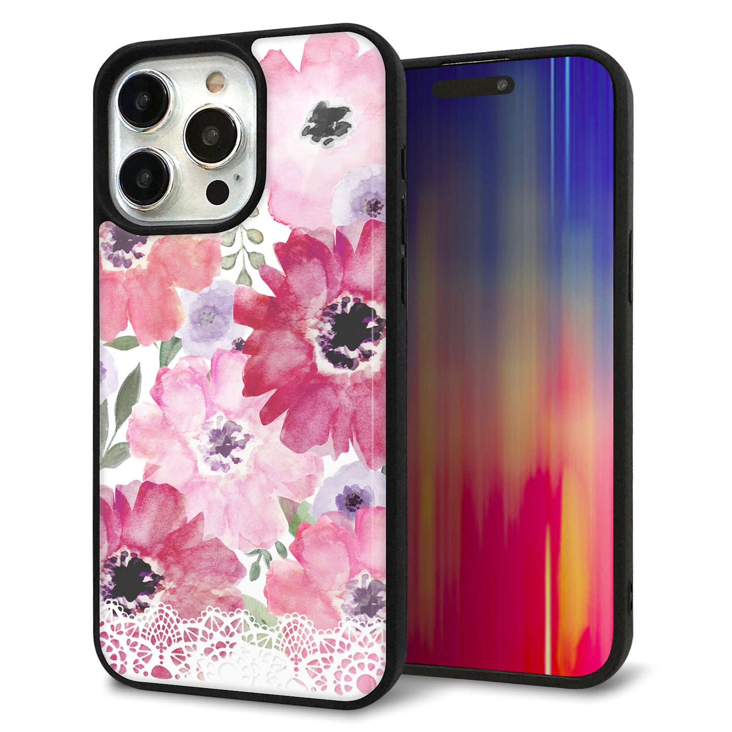 iPhone15 Pro Max 強化ガラス&TPUスマホケース ガラプリ【SC943 ドゥ・パフューム1】