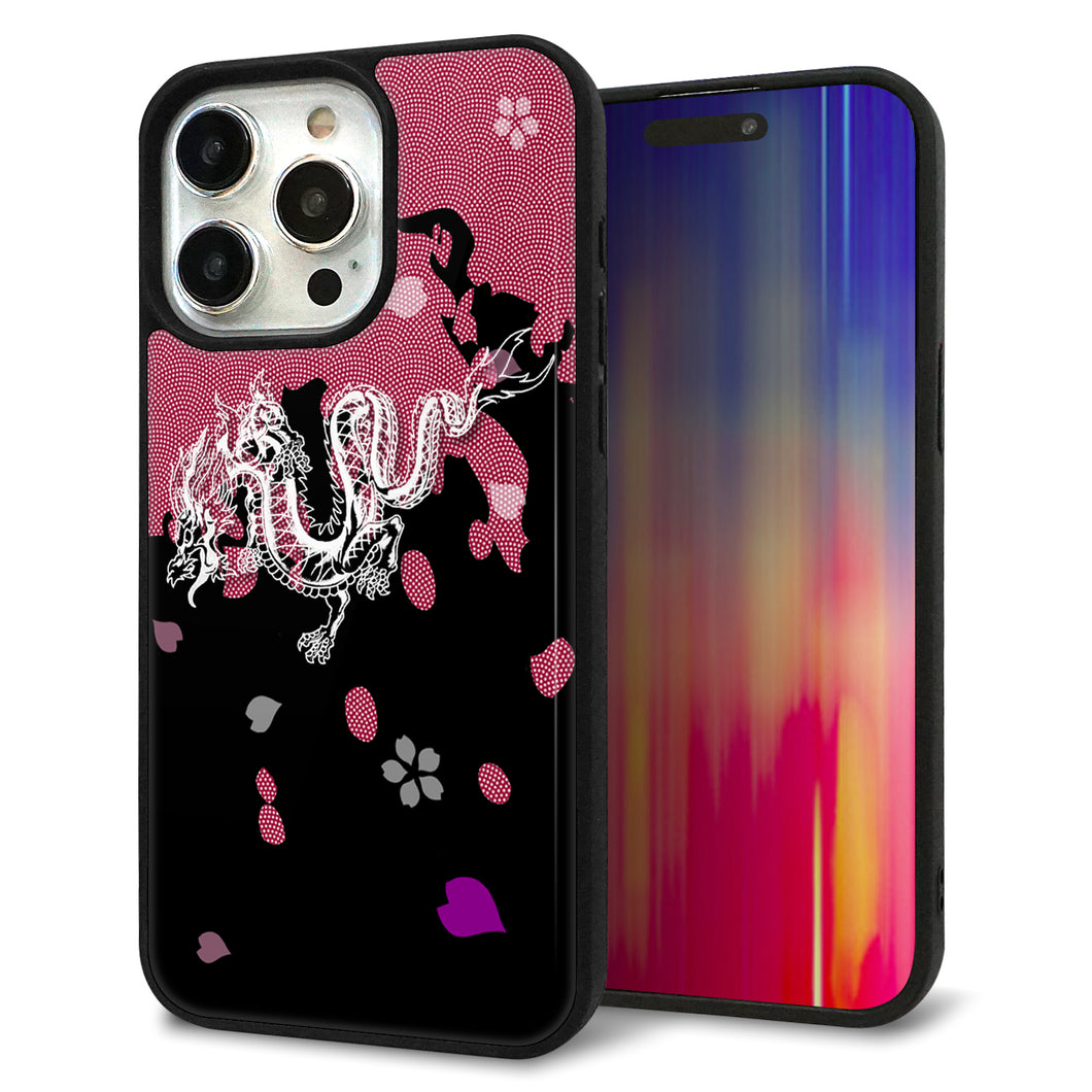 iPhone15 Pro Max 強化ガラス&TPUスマホケース ガラプリ【YC900 和竜01】