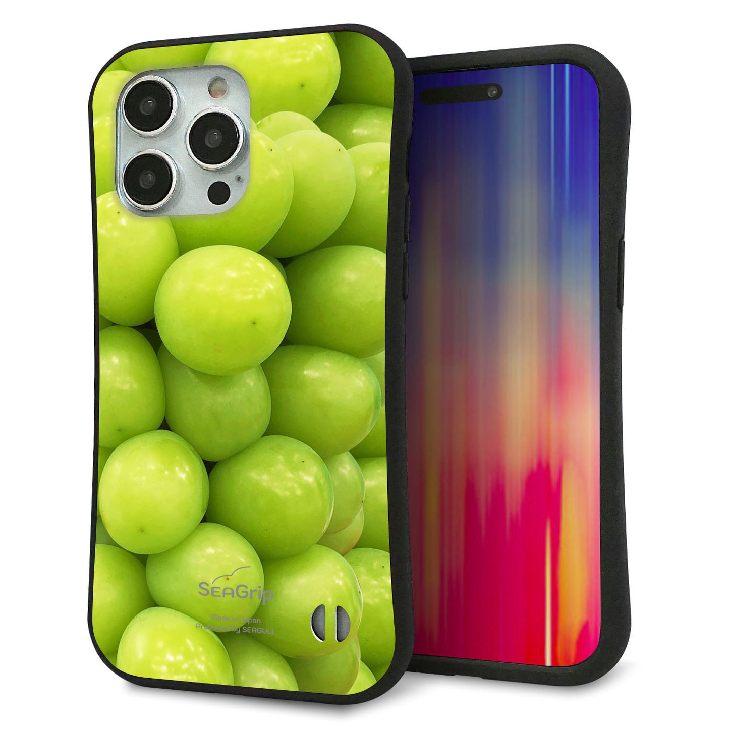 iPhone15 Pro Max スマホケース 「SEA Grip」 グリップケース Sライン 【MA880 マスカット】 UV印刷