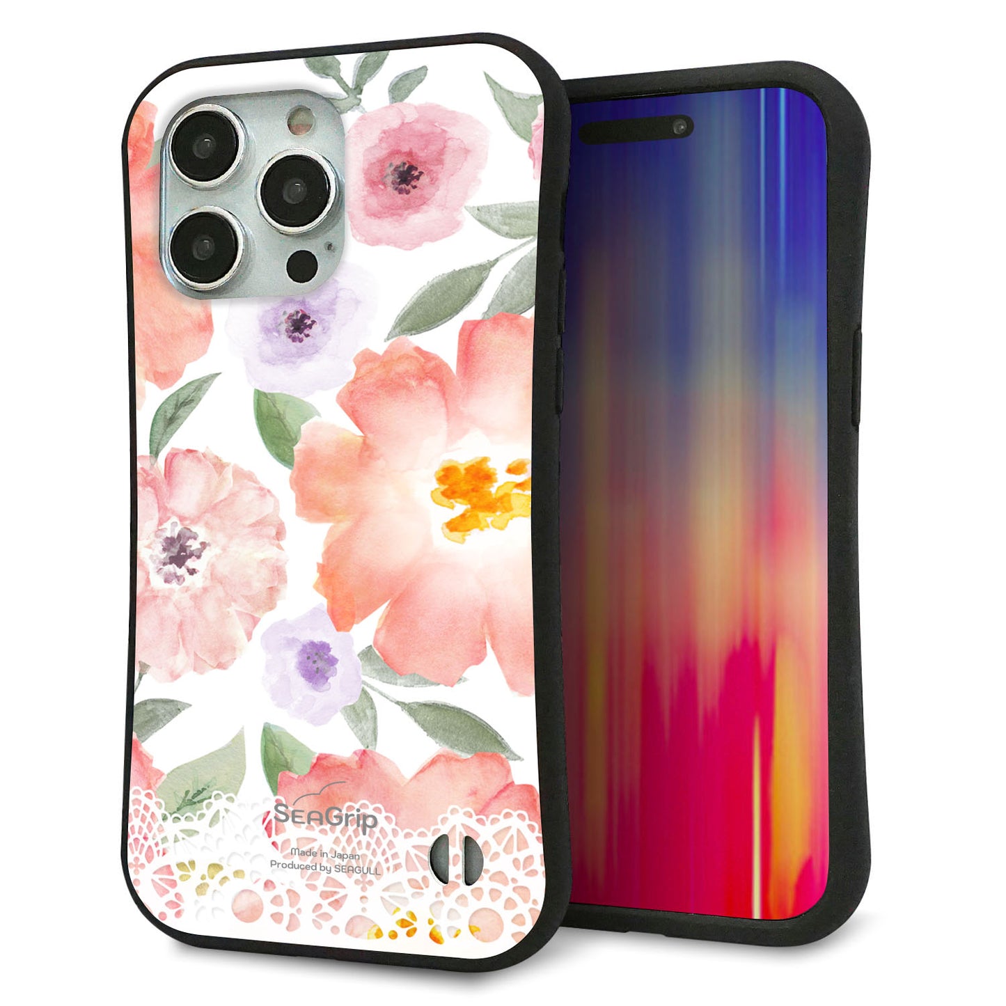 iPhone15 Pro Max スマホケース 「SEA Grip」 グリップケース Sライン 【SC944 ドゥ・パフューム2】 UV印刷