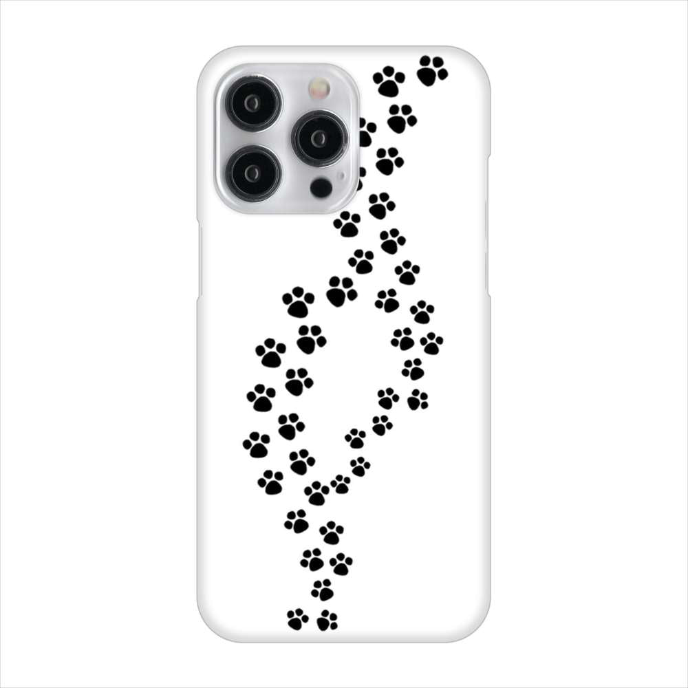 iPhone15 Pro Max 高画質仕上げ 背面印刷 ハードケース 【066 あしあと】