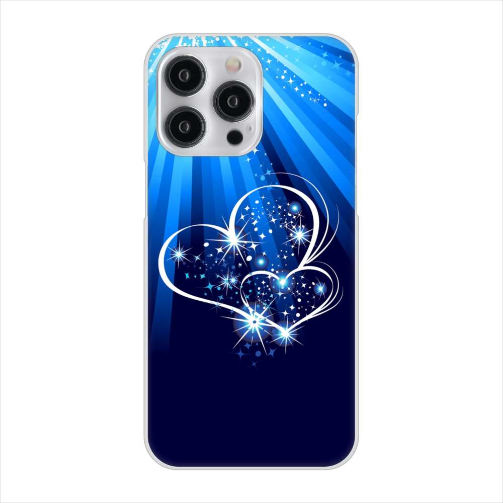 iPhone15 Pro Max 高画質仕上げ 背面印刷 ハードケースきらめきハート