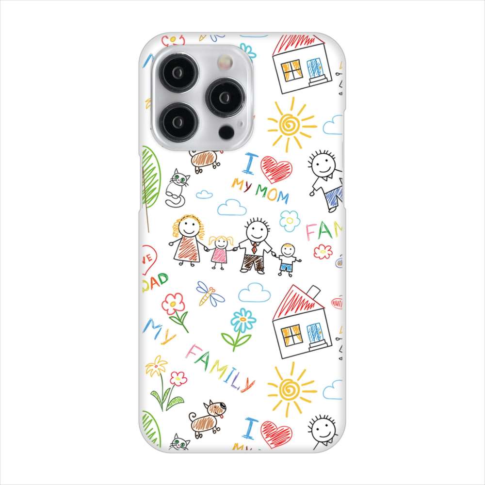 iPhone15 Pro Max 高画質仕上げ 背面印刷 ハードケースカップル&ファミリー