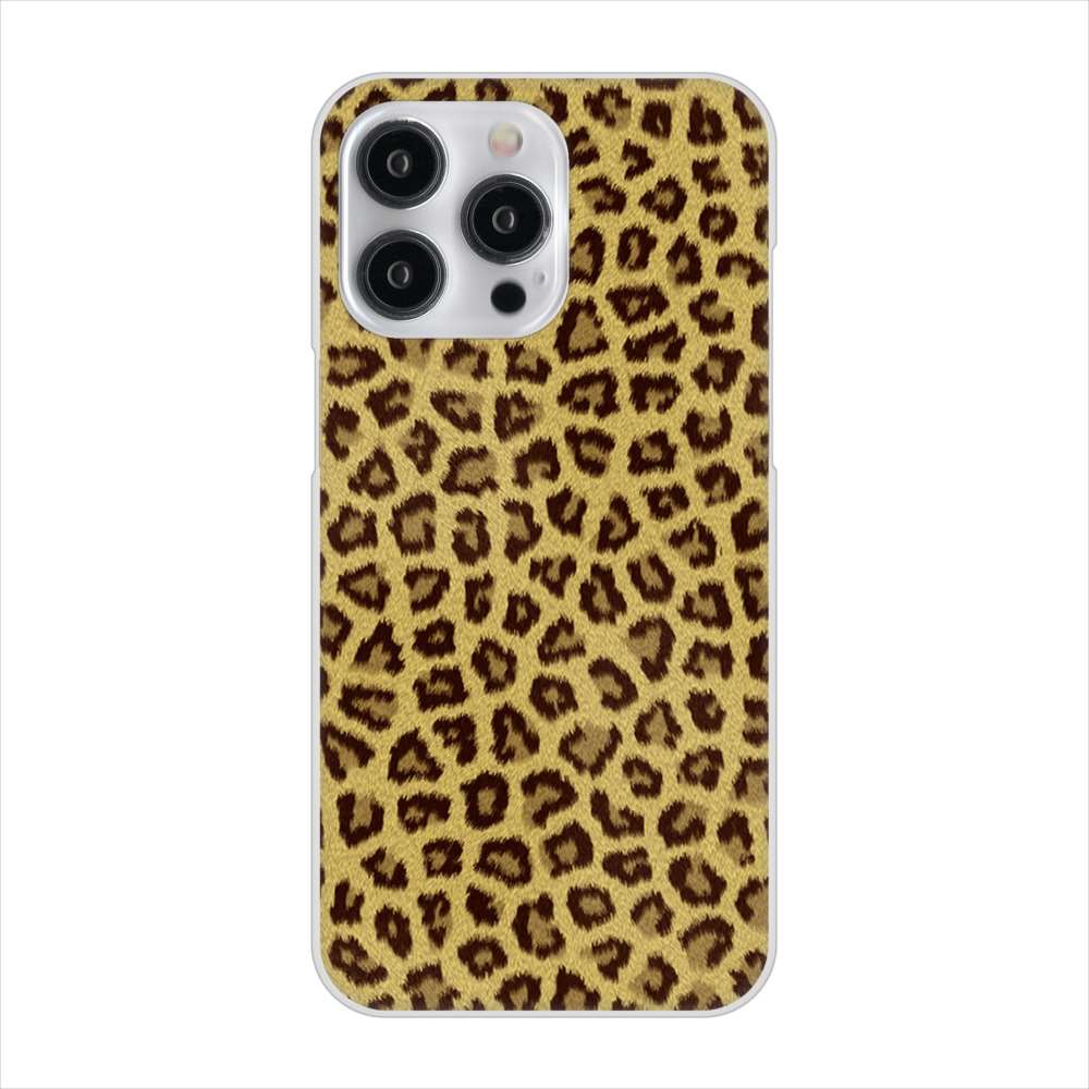 iPhone15 Pro Max 高画質仕上げ 背面印刷 ハードケースヒョウ柄ベーシックS