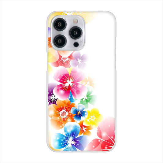 iPhone15 Pro Max 高画質仕上げ 背面印刷 ハードケース 【1209 光と花】