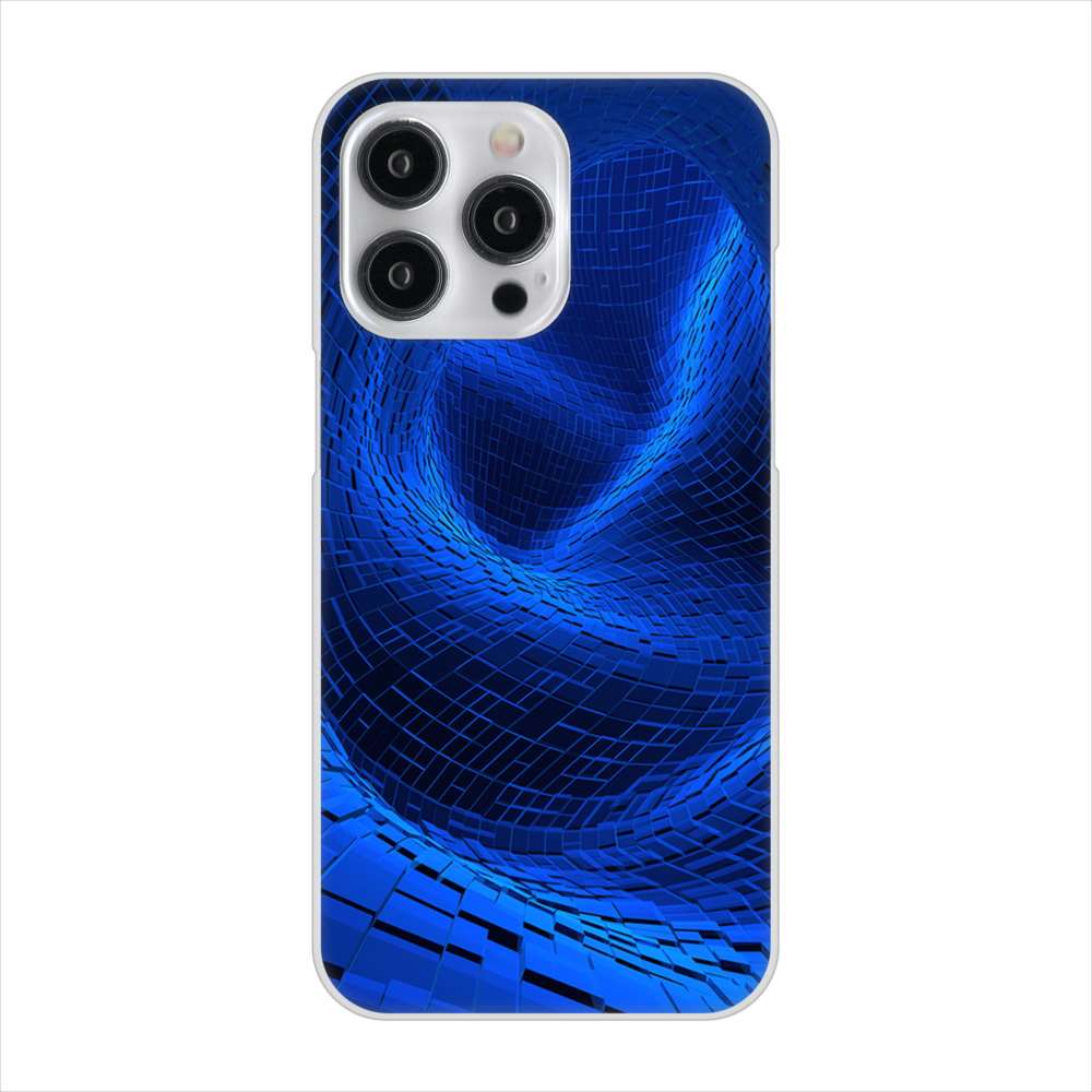 iPhone15 Pro Max 高画質仕上げ 背面印刷 ハードケース 【1302 ワープブルー】