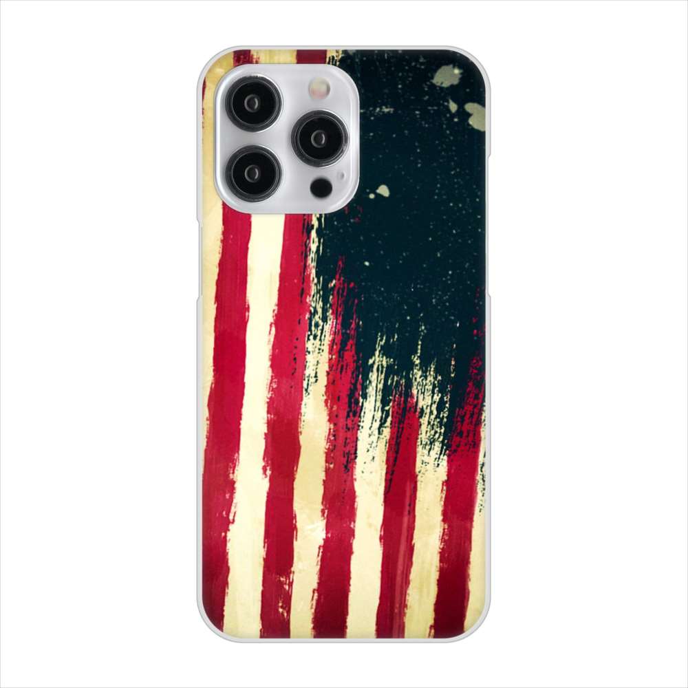 iPhone15 Pro Max 高画質仕上げ 背面印刷 ハードケース 【MI805 ヴィンテージアメリカ】