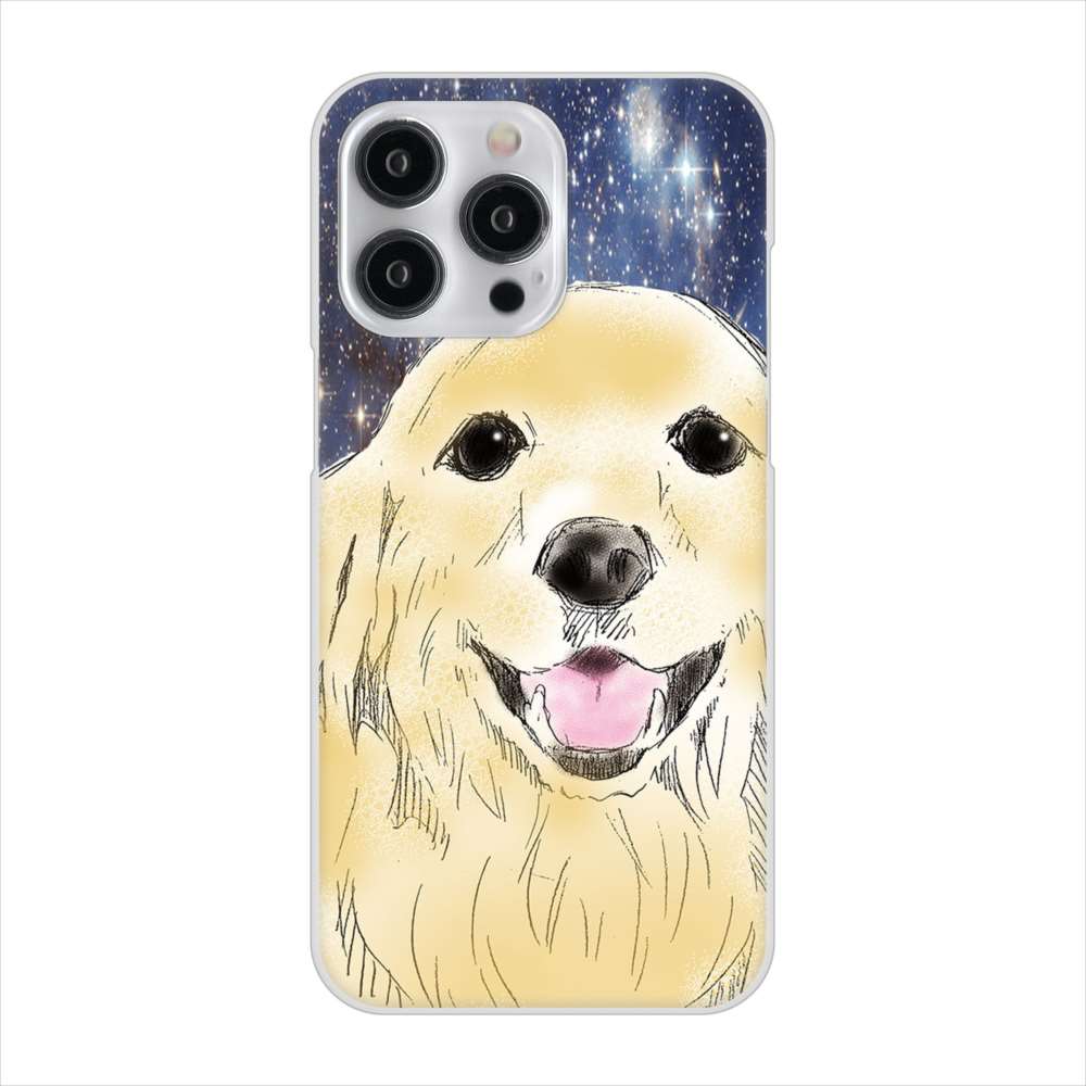 iPhone15 Pro Max 高画質仕上げ 背面印刷 ハードケースゴールデンレトリバー