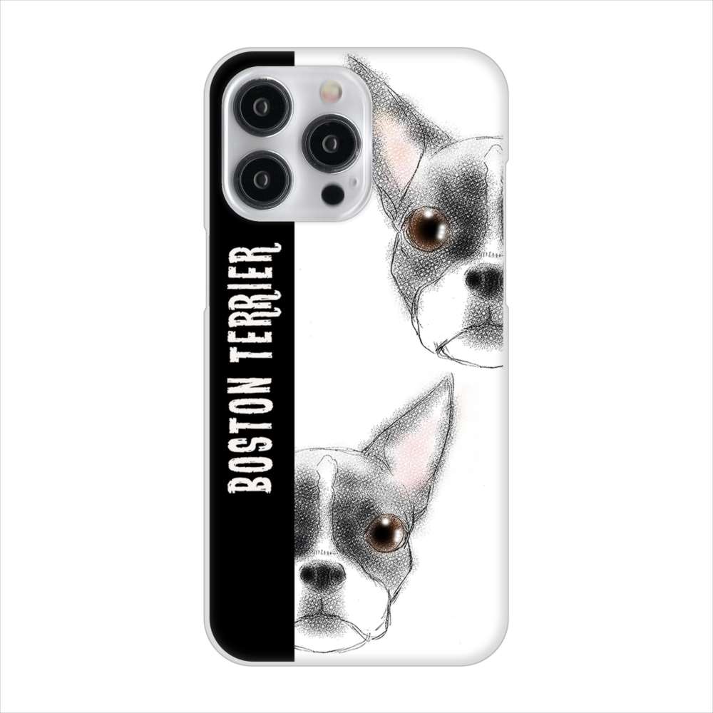 iPhone15 Pro Max 高画質仕上げ 背面印刷 ハードケースボストンテリア