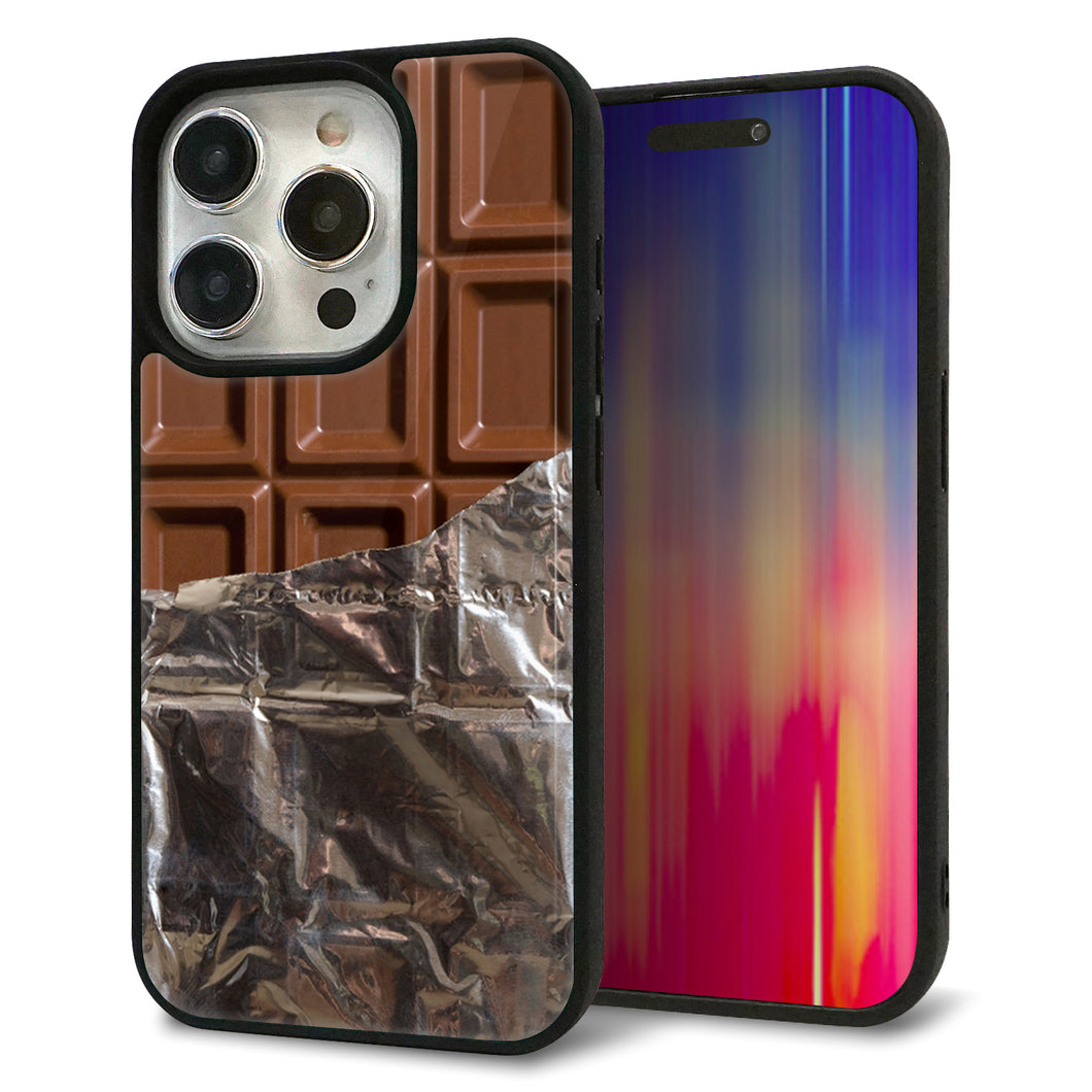 iPhone15 Pro 強化ガラス&TPUスマホケース ガラプリ【451 板チョコ】