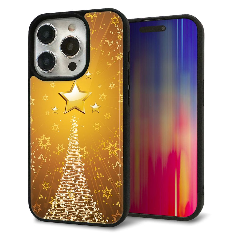 iPhone 15 Pro 強化ガラス&TPUスマホケース ガラプリ【590 光の塔】