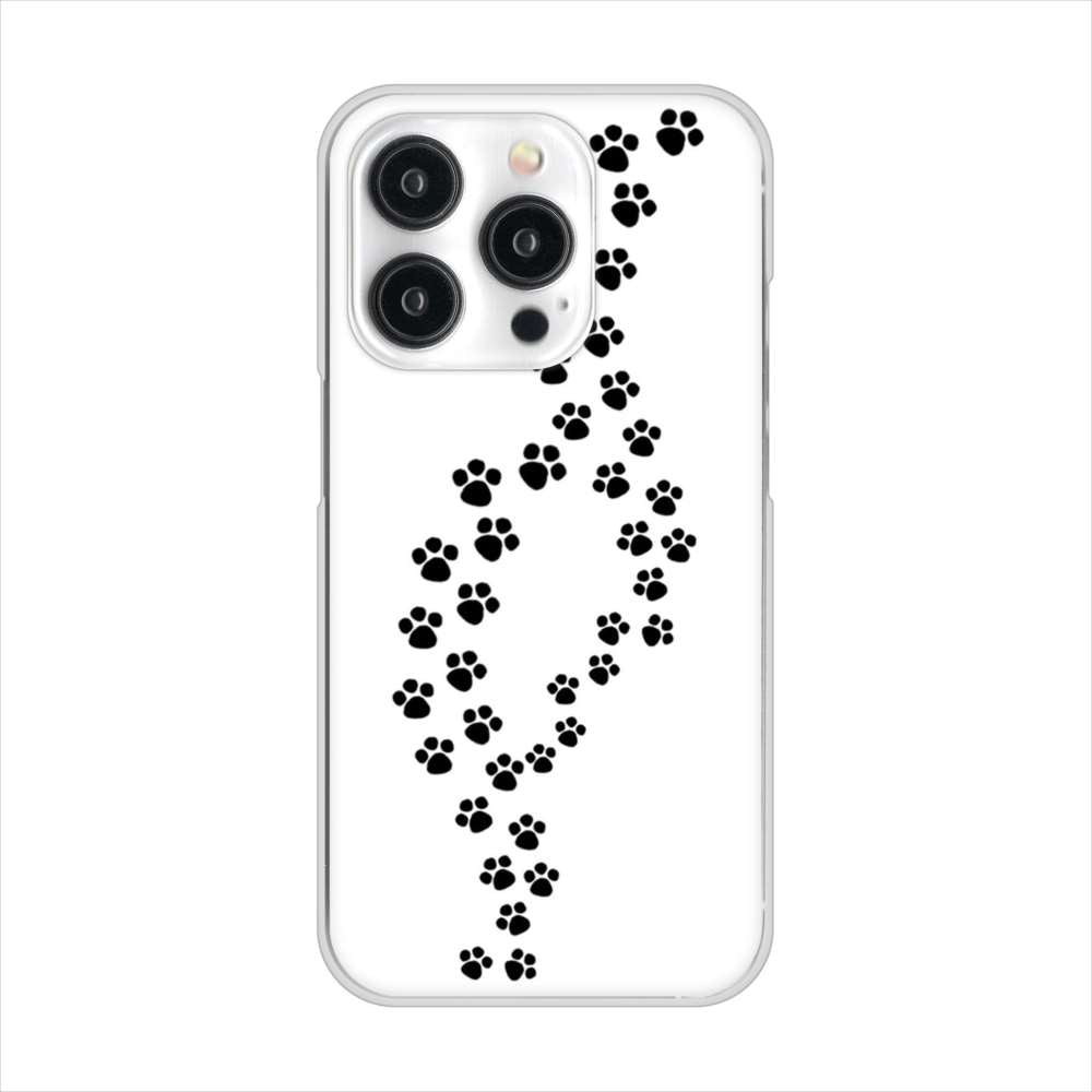 iPhone15 Pro 高画質仕上げ 背面印刷 ハードケース 【066 あしあと】