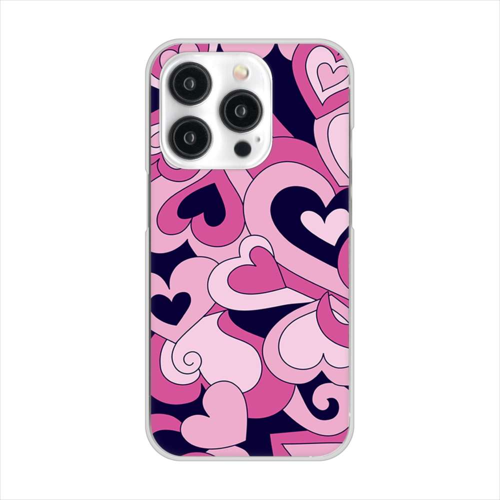 iPhone15 Pro 高画質仕上げ 背面印刷 ハードケースプリティハート