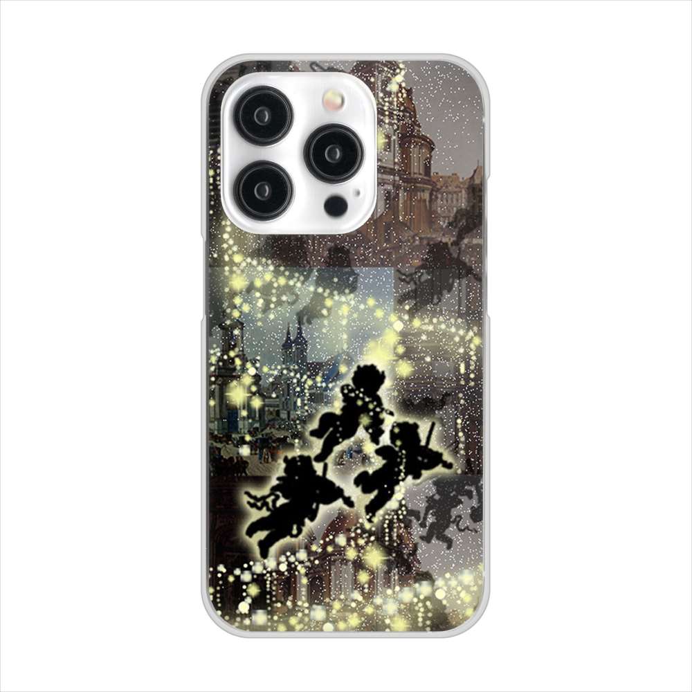 iPhone15 Pro 高画質仕上げ 背面印刷 ハードケース 【253 天使の音楽隊】