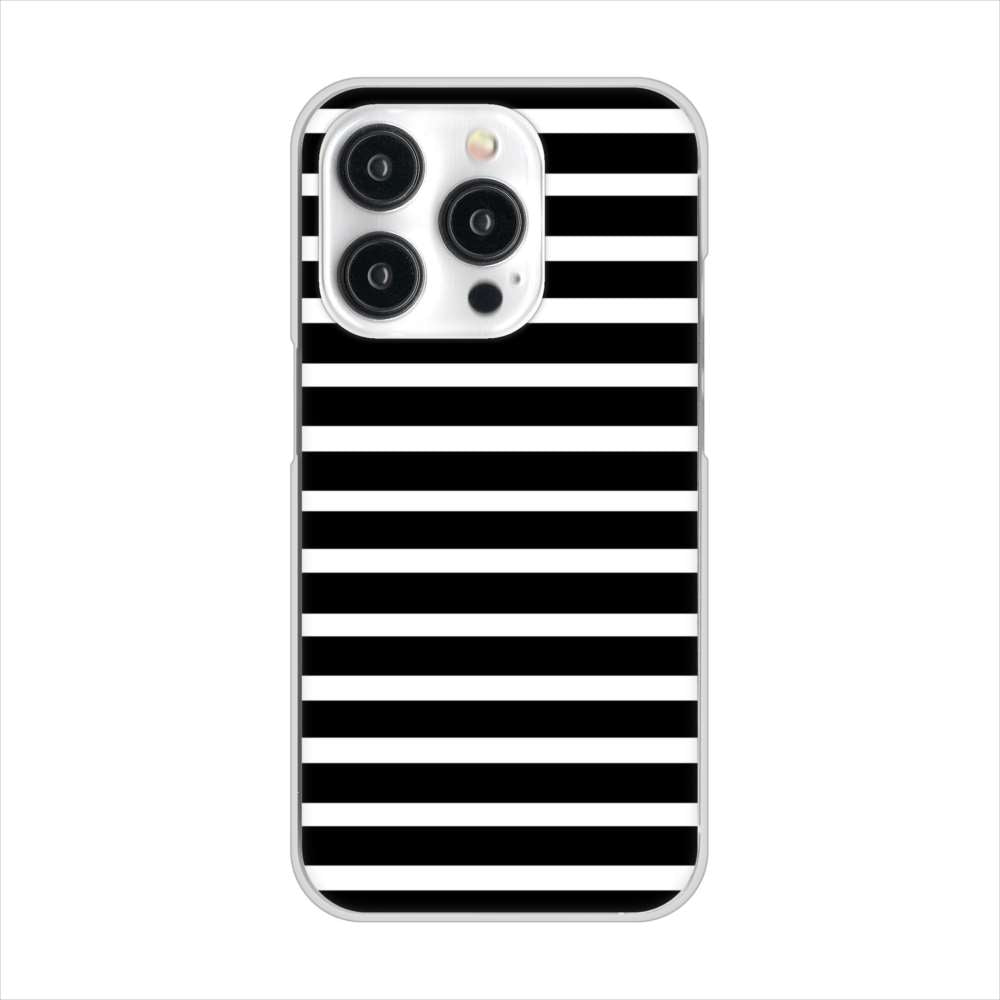 iPhone15 Pro 高画質仕上げ 背面印刷 ハードケースシンプルボーダー