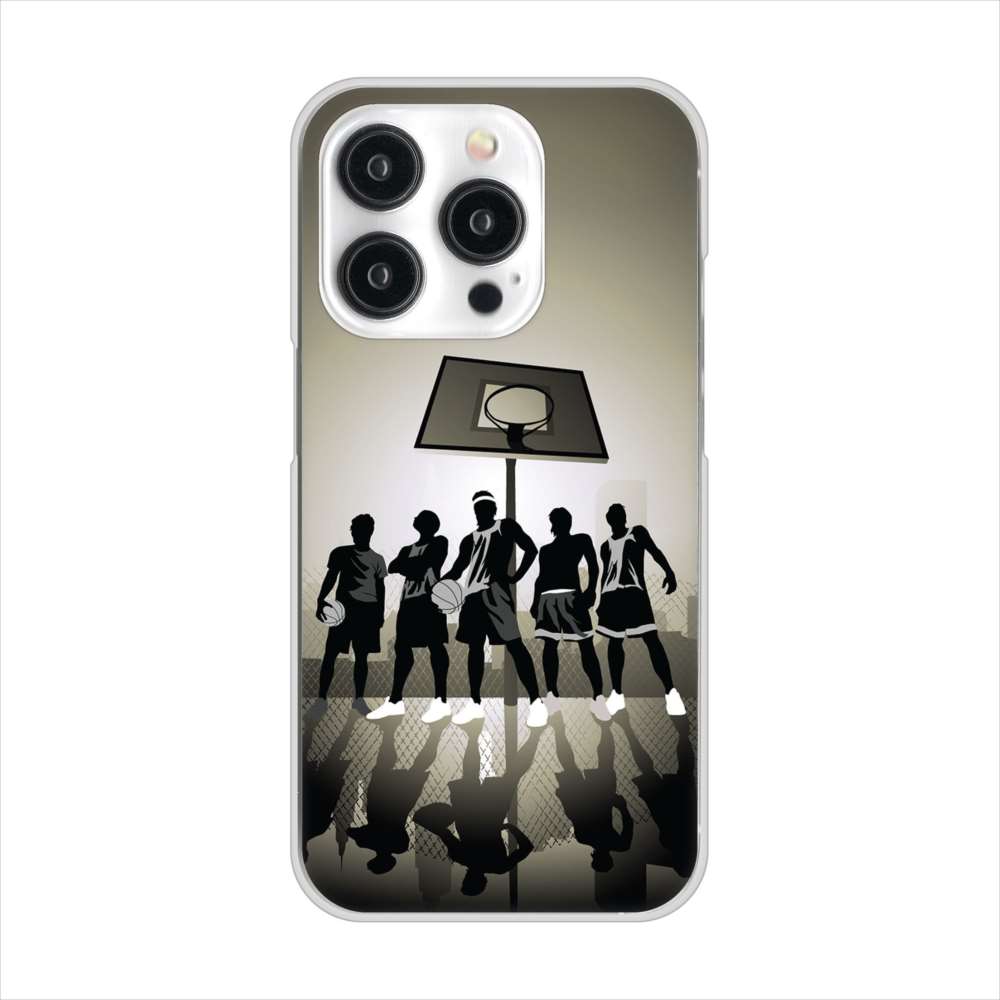 iPhone15 Pro 高画質仕上げ 背面印刷 ハードケース 【389 クールバスケ】