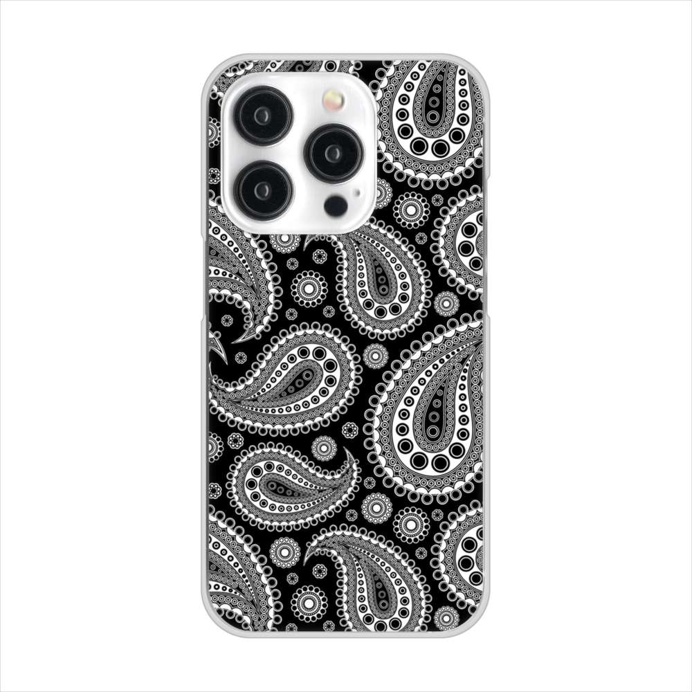 iPhone15 Pro 高画質仕上げ 背面印刷 ハードケースペイズリー