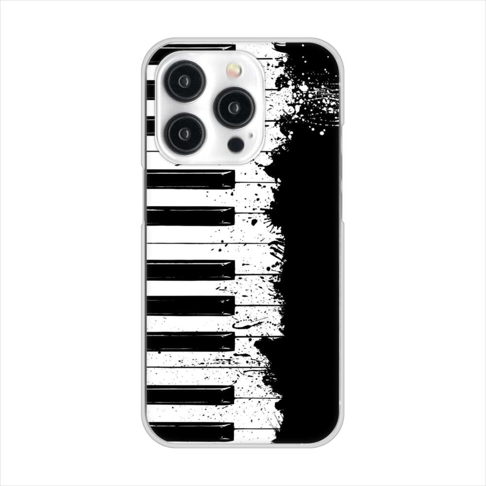 iPhone15 Pro 高画質仕上げ 背面印刷 ハードケースピアノ
