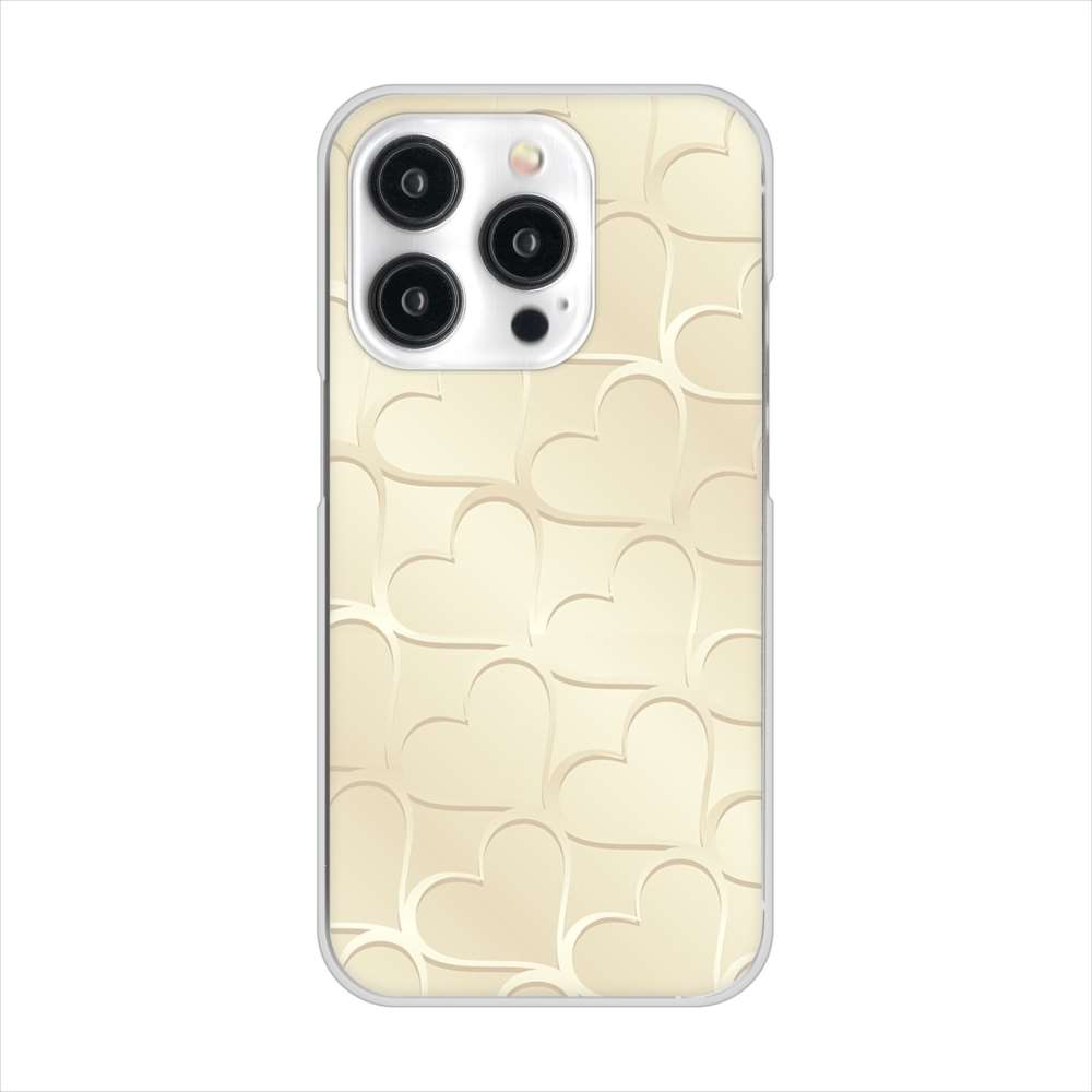 iPhone15 Pro 高画質仕上げ 背面印刷 ハードケースかくれハート