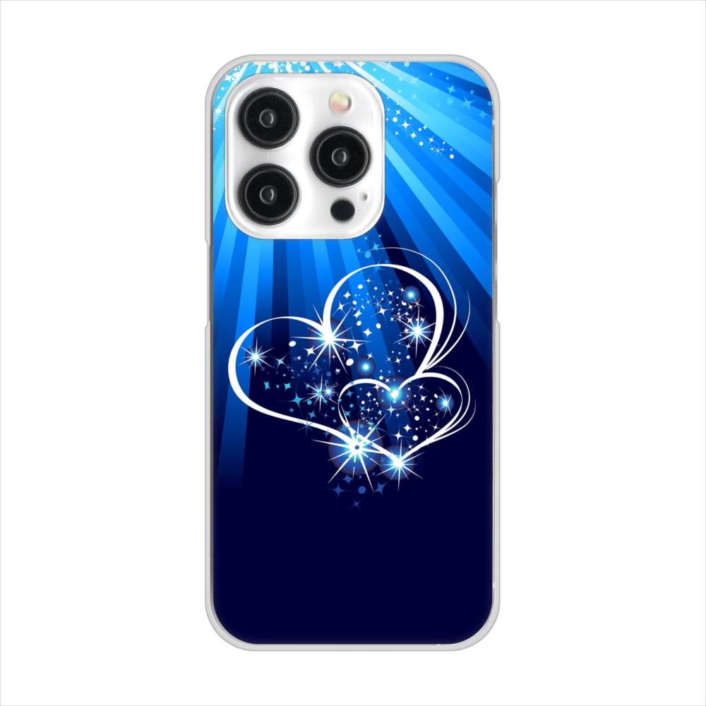 iPhone15 Pro 高画質仕上げ 背面印刷 ハードケースきらめきハート