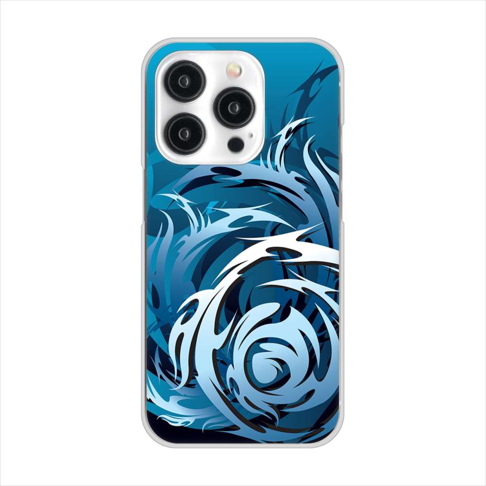 iPhone15 Pro 高画質仕上げ 背面印刷 ハードケース 【731 ドラゴンサークル】