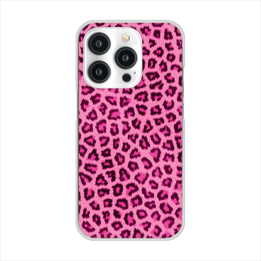 iPhone15 Pro 高画質仕上げ 背面印刷 ハードケースヒョウ柄ベーシックS