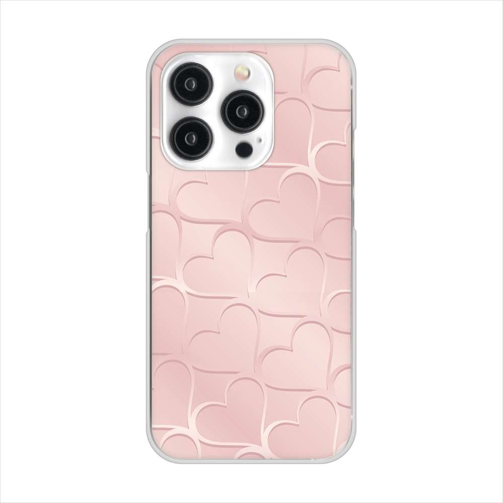 iPhone15 Pro 高画質仕上げ 背面印刷 ハードケースかくれハート