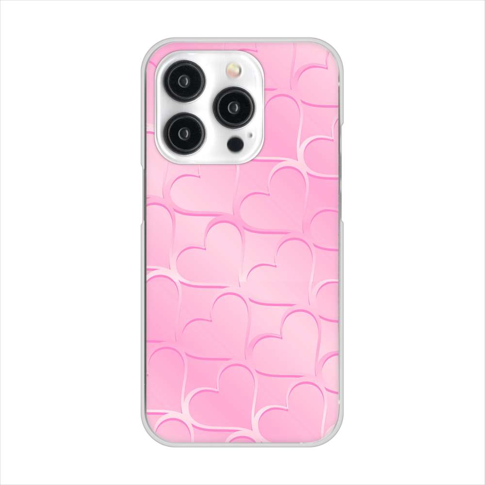 iPhone15 Pro 高画質仕上げ 背面印刷 ハードケースかくれハート