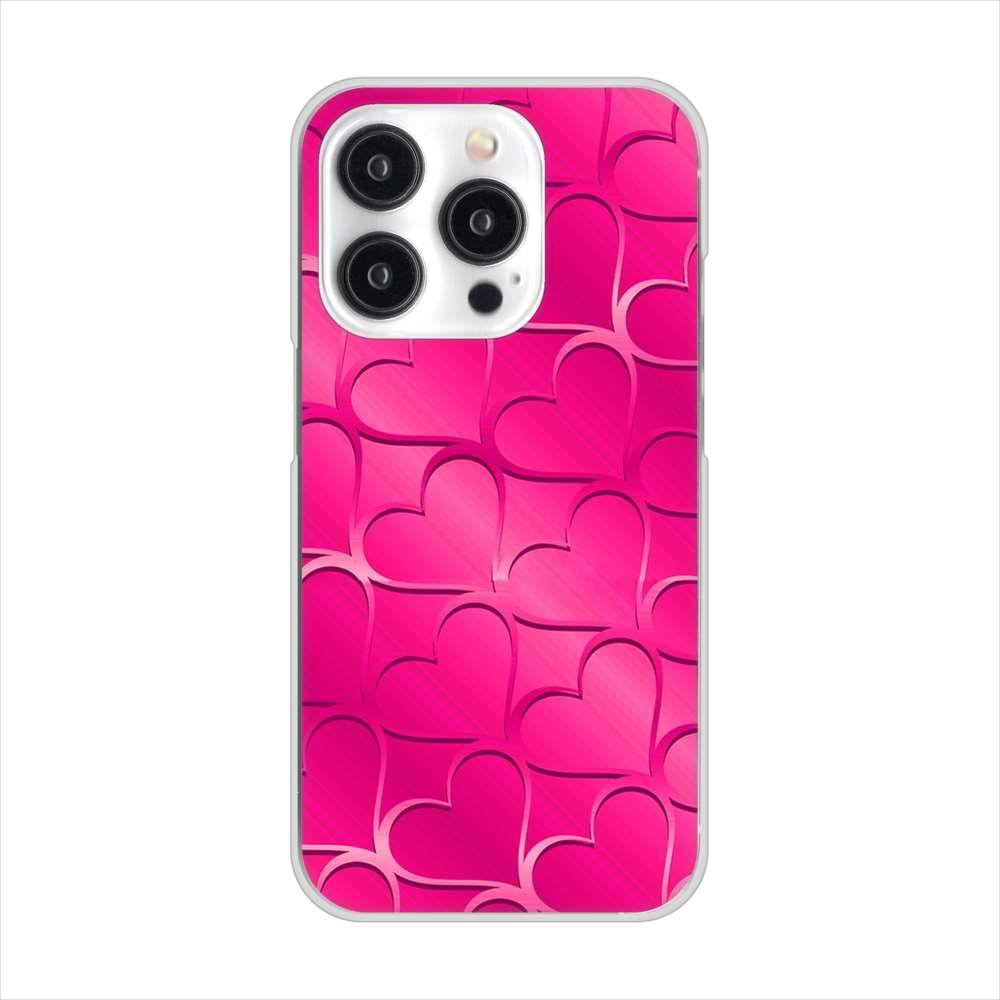 iPhone15 Pro 高画質仕上げ 背面印刷 ハードケースかくれハート