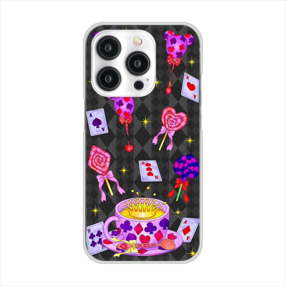 iPhone15 Pro 高画質仕上げ 背面印刷 ハードケースむかいあぐる トランプティー