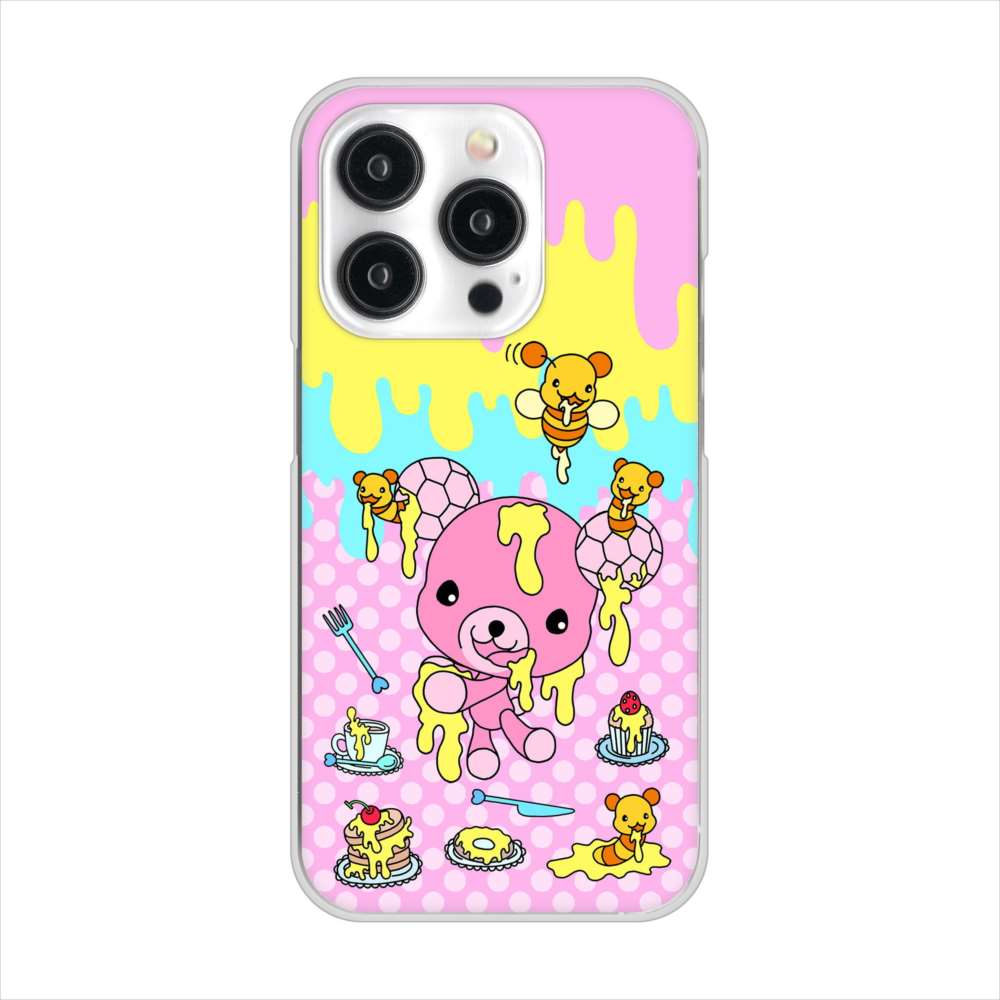 iPhone15 Pro 高画質仕上げ 背面印刷 ハードケースむかいあぐる ハニベア