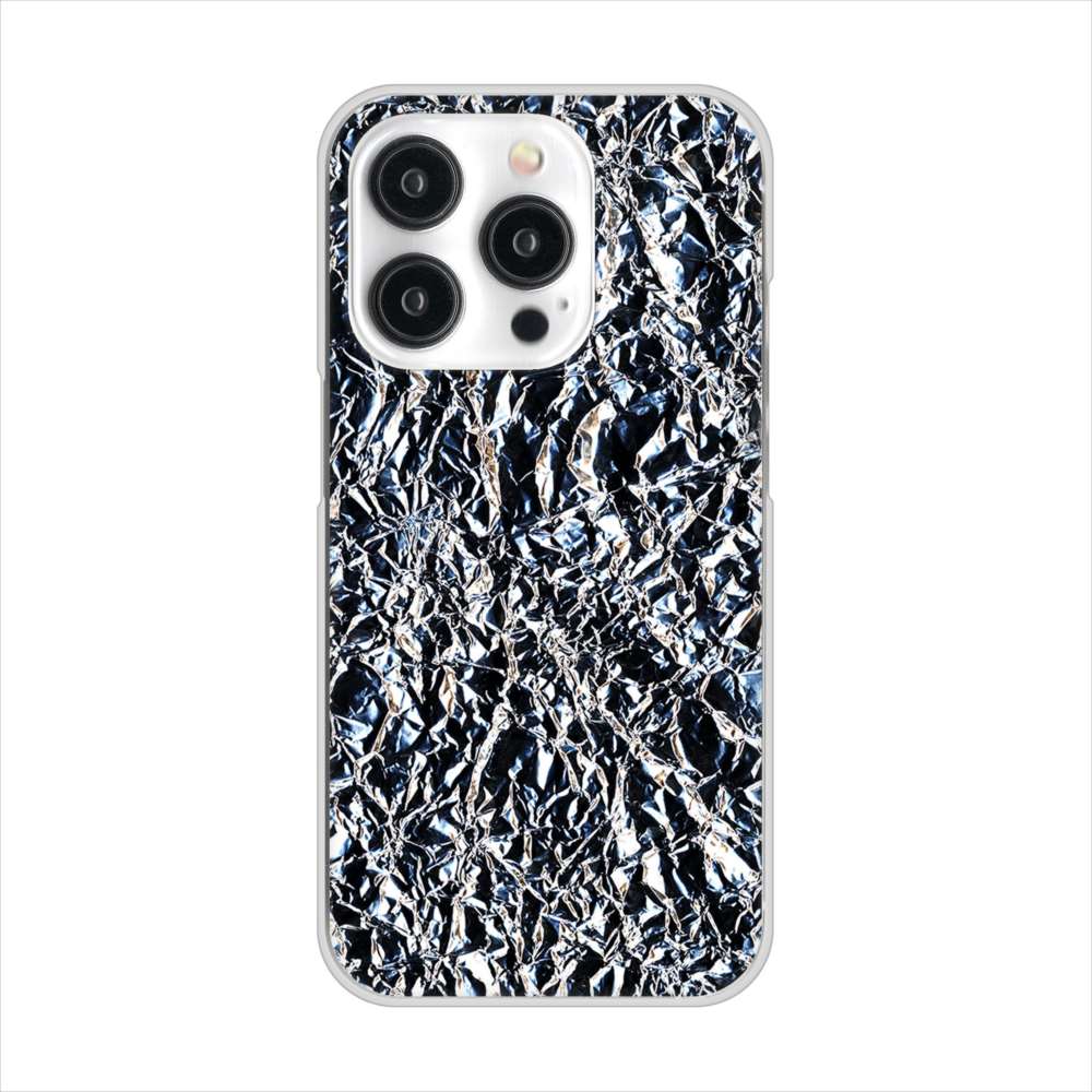 iPhone15 Pro 高画質仕上げ 背面印刷 ハードケース 【EK835 スタイリッシュアルミシルバー】