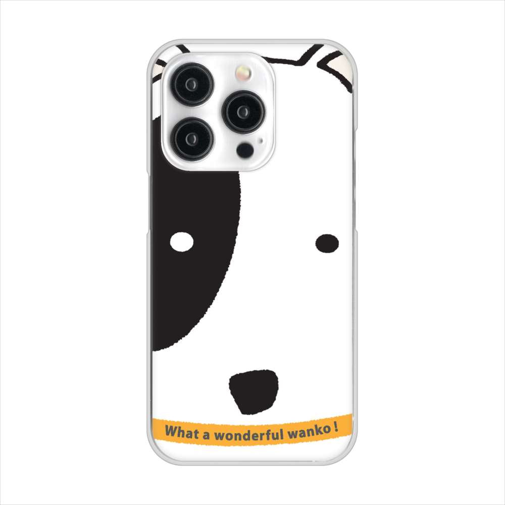 iPhone15 Pro 高画質仕上げ 背面印刷 ハードケース 【IA800 わんこ】